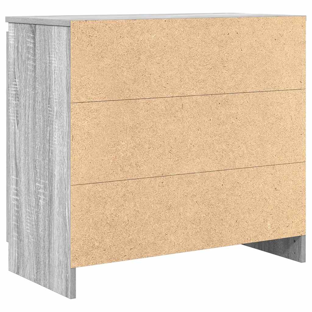 Sideboard with Drawer Grey Sonoma 71x35x65 cm Engineered Wood